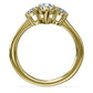 3 Stone Marquise Engagement Ring 14K Yellow